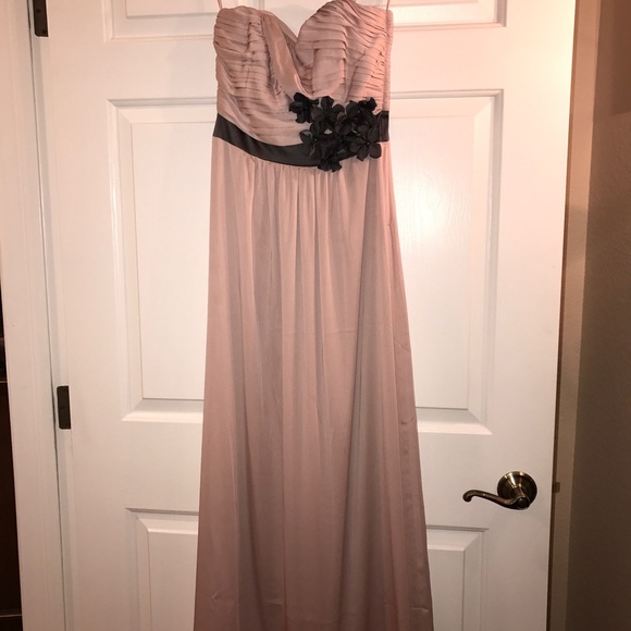Strapless, flowy, dusty rose colored dress - Picture 1 of 3